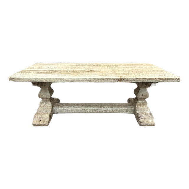 20th Century Scrubbed Oak Coffee Table For Sale