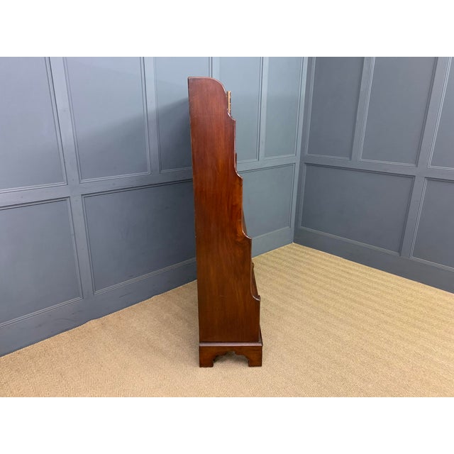 Victorian Mahogany Waterfall Open Bookcase, 1880 For Sale - Image 11 of 15