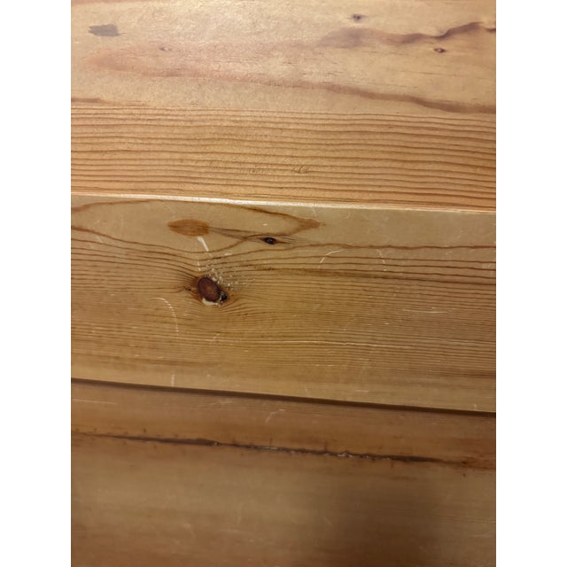 Brown Solid Pine Hacienda-Style Queen Bed Frame For Sale - Image 8 of 17