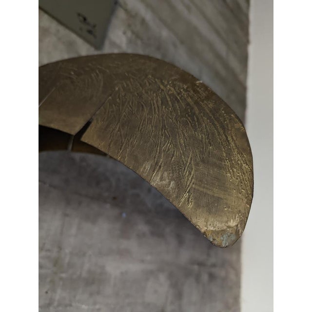 Metal Regency Palm Tree Sculpture Coat Rack, 1970s For Sale - Image 7 of 12