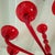 Red Red Murano Glass, Mid Century Modern, Chandelier Italy 1980s For Sale - Image 8 of 11