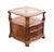 DREXEL HERITAGE Talavera Collection Walnut Contemporary Spanish Mediterranean 27" Square Glass Topped Accent End Table 29"...