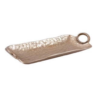 Hammered Gold Tray For Sale