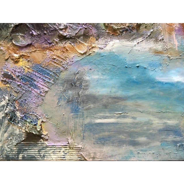 2020s "Abrigo" Original Abstrast Colorful Oil Landscape Painting For Sale - Image 5 of 6