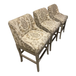Ballard Designs Modern Counter Stools - Set of 3 For Sale