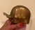 1960s Vintage Brass Elephant Bank Made in Korea Trunk Up W/Brass Stopper 1960’s For Sale - Image 5 of 6