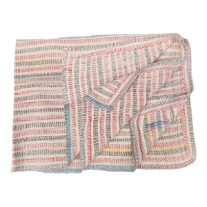 Antique Microstitched Bangladesh Rally Kantha Quilt