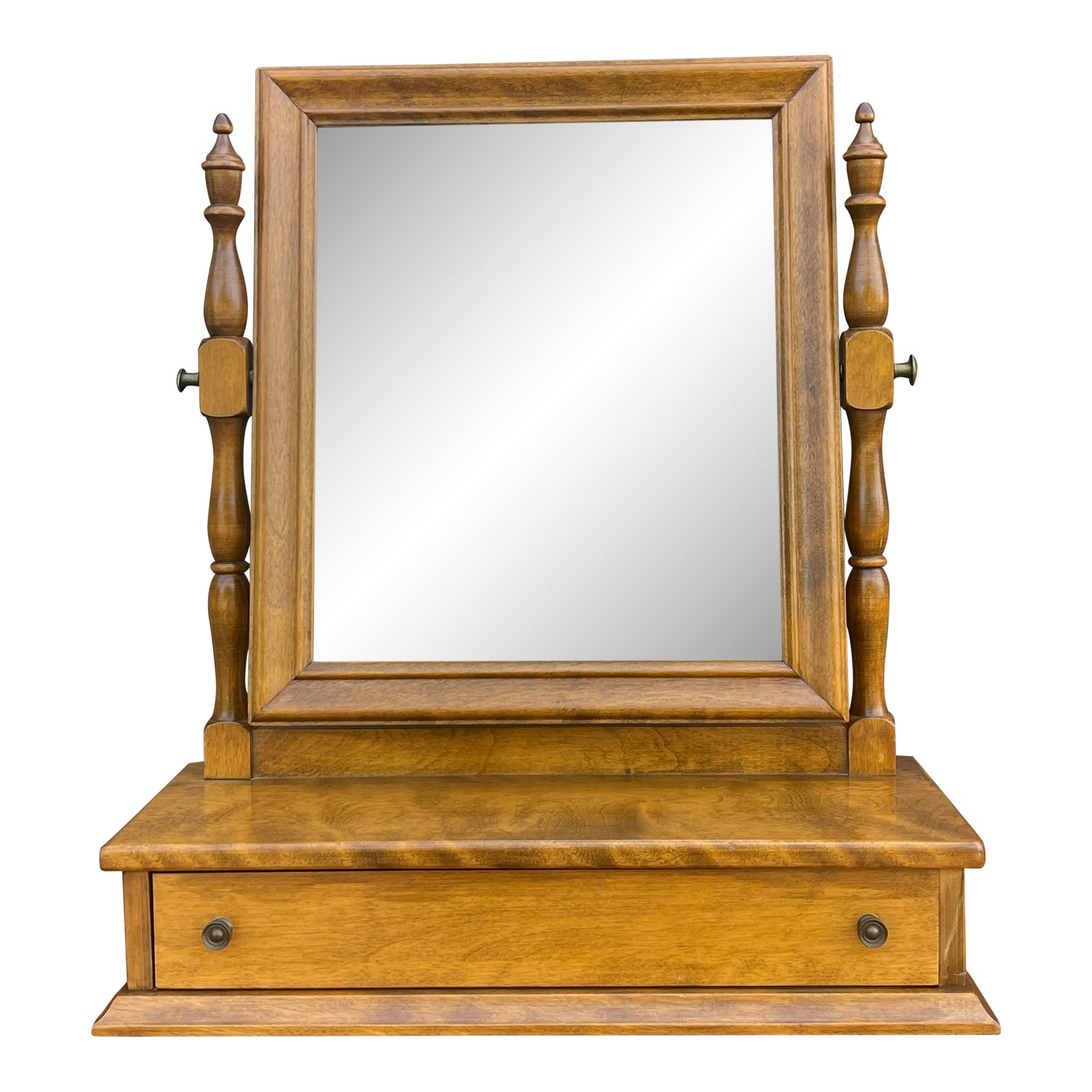 1970s Ethan Allen American Traditional Heirloom Nutmeg Maple Shaving