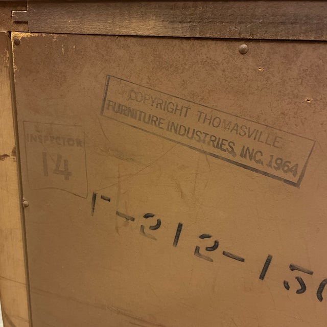 Stone 1960s Thomasville Marble Nightstand For Sale - Image 7 of 10