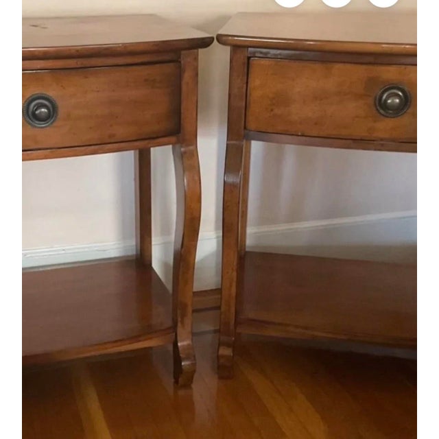 Lexington Tommy Bahama Side/Night Tables. Great that they are Larger than most nights tables. And having the bottom shelf...