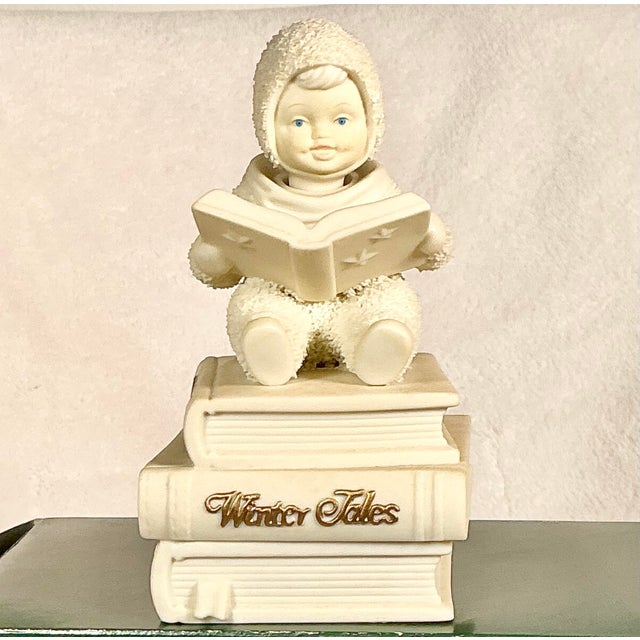 Ceramic Vintage Dept 56 Snowbabies "Once Upon a Time" Musical Figurine Boxed 1996 Retired For Sale - Image 7 of 12