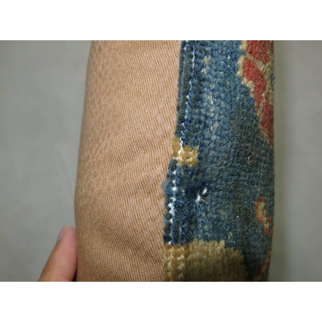 Indian Indian Agra Rug Pillow For Sale - Image 3 of 5