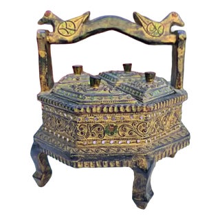 Vintage Wooden Box, 1930s For Sale