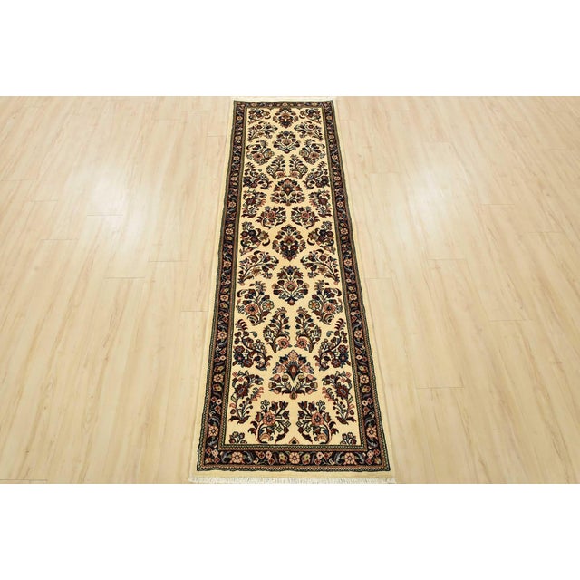 Farmhouse Fine Kashmar Runner 2’3” X 7’4” Ivory Wool Traditional Hand-Knotted Rug For Sale - Image 3 of 12