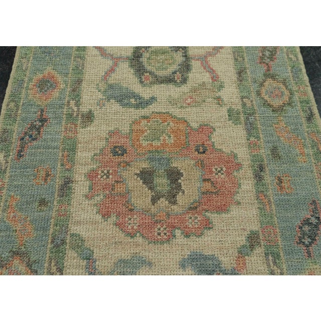 Turkish Oushak Rug 2'3" x 6'1" #20202 For Sale - Image 4 of 8