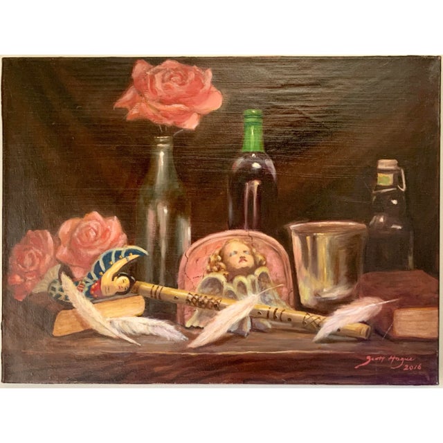 Contemporary Contemporary Realist Still Life Oil Painting by Scott Hague For Sale - Image 3 of 11
