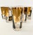 Vintage Cera Gold and Black Coin Tumblers - Set of 6 For Sale - Image 13 of 13