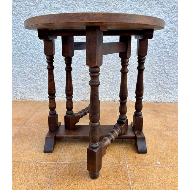 Traditional English Oak Oval Table, Jacobean Revival, Early 20th Century For Sale - Image 3 of 13