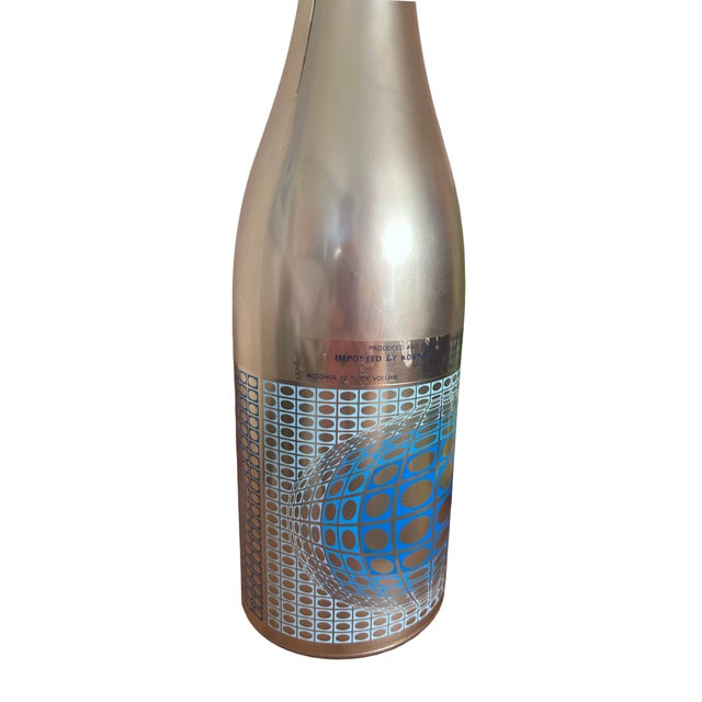 Victor Vasarely Vintage 1978 Taittinger Brut Champagne From the Artist Series Featuring Victor Vasserly For Sale - Image 4 of 7