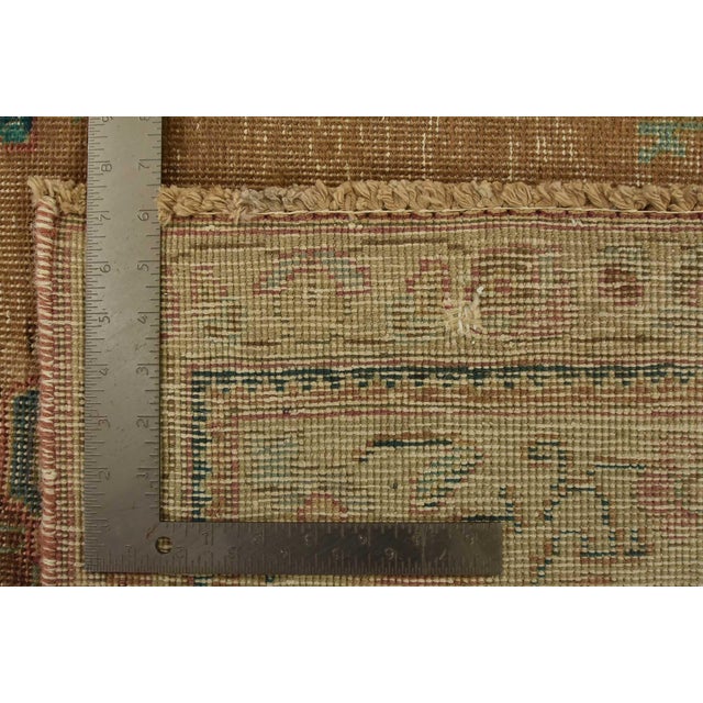 Tabriz Rug 7’7” X 10’7” Brown Wool Vintage Distressed Hand-Knotted Carpet For Sale - Image 15 of 15