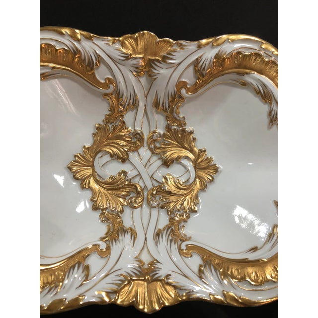 Early 20th Century Antique Meissen Porcelain Tray & Plates - Set of 3 For Sale - Image 5 of 9