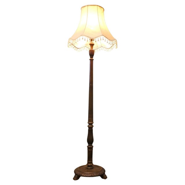 Paint Tall Scumble Painted Floor Lamp, 1920 For Sale - Image 7 of 7