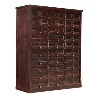 Antique Chest of Drawers in Walnut and Painted Oak For Sale