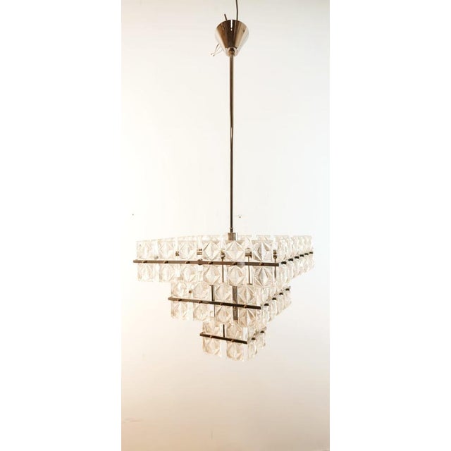 Square Glass Ceiling Light For Sale - Image 11 of 17