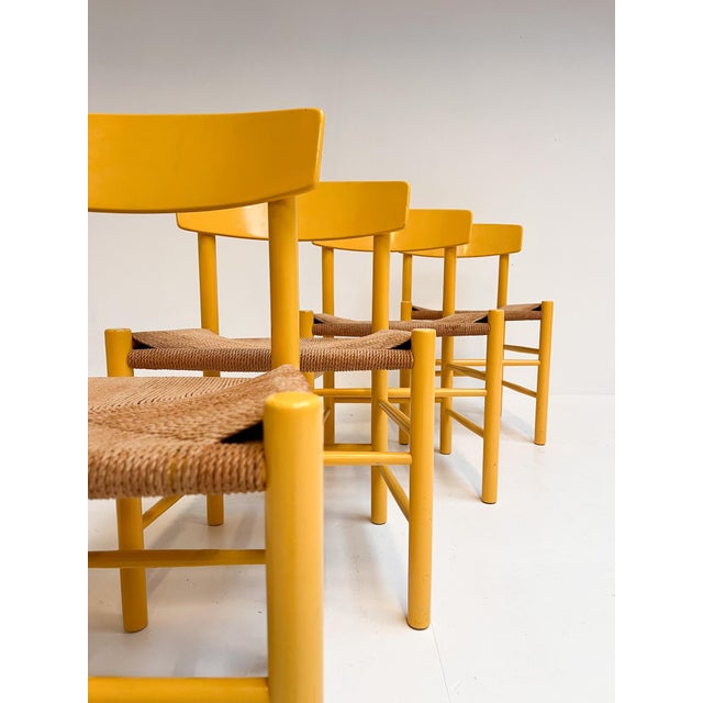 Model J39 Chairs by Borge Mogensen for FDB Mobler, 1970s, Set of 4 For Sale - Image 6 of 16