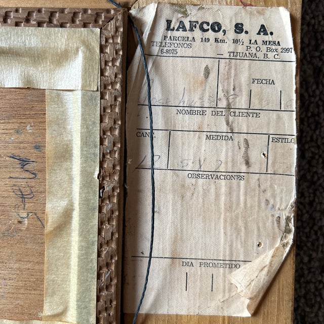 Yellow Vintage Mid Century Abstract Oil Painting of a Woman With Long Hair For Sale - Image 8 of 8