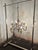 1960s Vintage Jansen Style Chrome and Brass Chandelier For Sale - Image 5 of 12