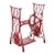 Antique Singer Cast Iron Red Treadle Sewing Machine Table Base For Sale