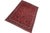 This beautiful antique hand-knotted wool rug features a rich red field with repeating geometric medallion motifs arranged...