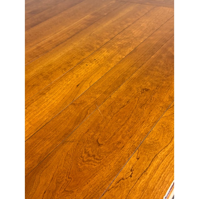 Brown Ethan Allen Maison Collection Dining Table With 2 Leaves For Sale - Image 8 of 12