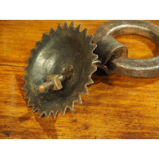 Wrought Iron Iberian Door Knocker, Circa 1800s For Sale In Dallas - Image 6 of 9