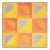 2023, Abstract Geometric Painting in Yellow and Pink of "Primary Geometry Bauhaus Gems" For Sale