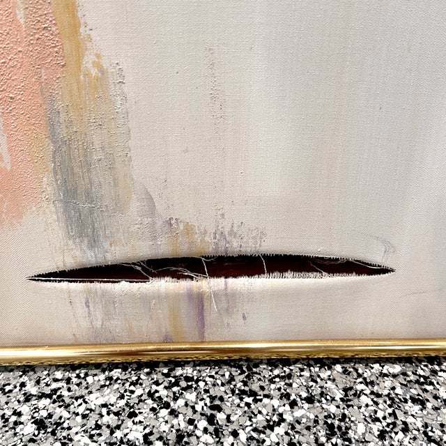 White Oversized Original Oil on Canvas Painting "Afternoon Harmony" by Kerry Hallam, Signed For Sale - Image 8 of 8