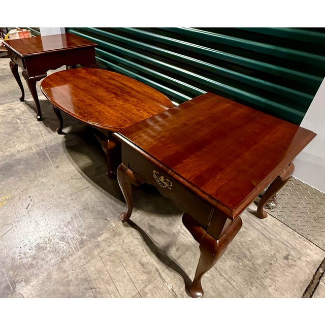 Mid 20th Century Queen Anne Style Table Set For Sale - Image 6 of 12