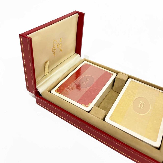 Cartier les must de Cartier ボックスメモパッド Le Must De Cartier Playing Card Game Box, France 1970s