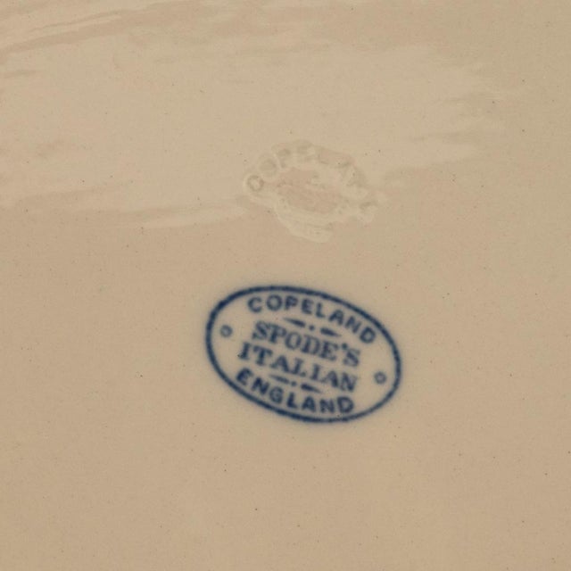 Antique Copeland Spode Blue & White Porcelain "Italian" Pattern Lazy Susan 1890 For Sale - Image 17 of 17