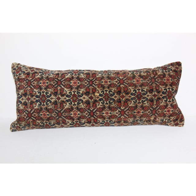 Here i am listing a 100% Handmade double knotted rug pillow cover, made from antique Persian tribal carpet rug. This’s a...