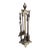 Vintage Victorian Solid Brass Fireplace Tool Set of Four For Sale