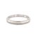 Vintage 1960s Platinum Milgrain Wedding Band, Stacking Ring, Size 4.5 For Sale In Los Angeles - Image 6 of 11