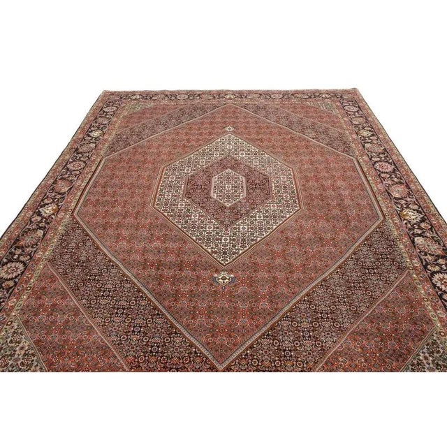Bijar Hand-Knotted Rug in Virgin Wool For Sale - Image 4 of 10