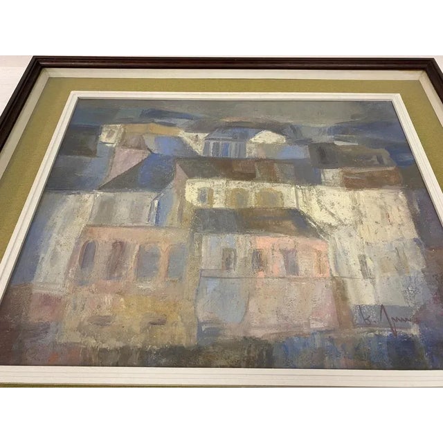 Italian Landscape Painting, 1970s, Oil & Pastel, Framed For Sale - Image 3 of 10