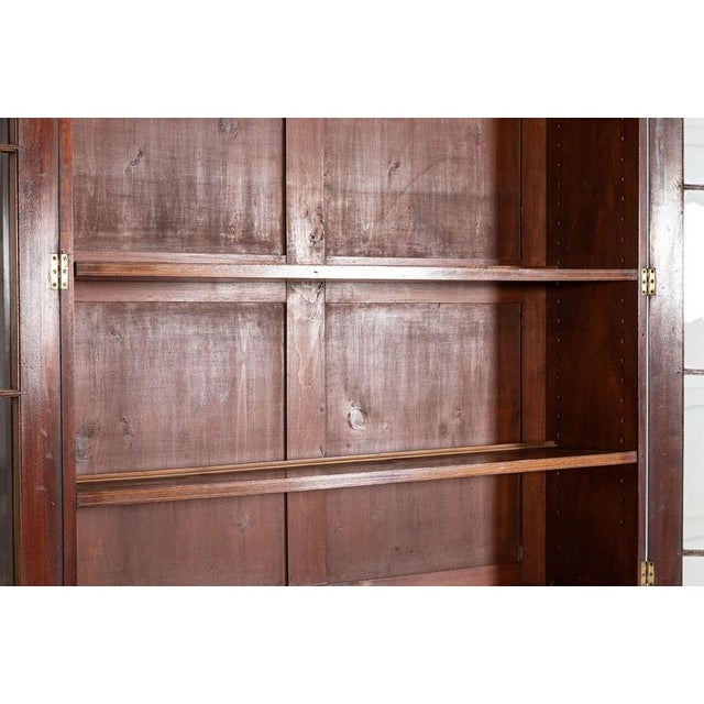 English Inlaid Mahogany Glazed Bookcase, 1870 For Sale - Image 17 of 18