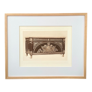 Antique Lithograph of a Louis XXI Commode By