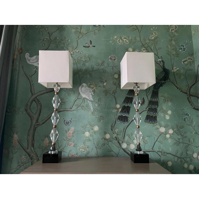 Early 21st Century Quaintrelle Crystal Table Lamps by Currey & Company, Set of 2 For Sale - Image 5 of 7