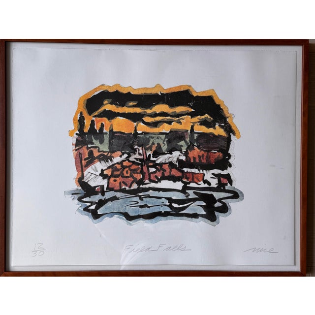 Don Nice, “Field Falls” - Axa Financial Corporate Collection - Bark Frameworks For Sale