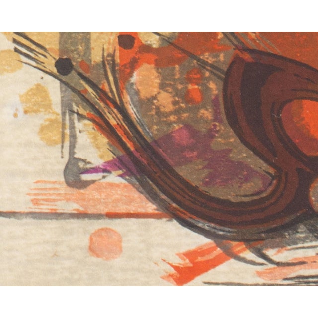 Japanese Abstract Japanese Woodblock Print by Hodaka Yoshida For Sale - Image 3 of 8